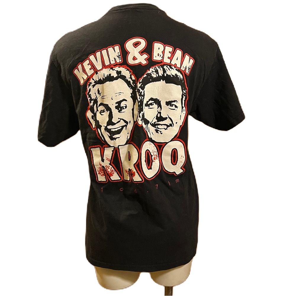 Kevin And Bean KROQ love on the rox black t-shirt 2008 unisex